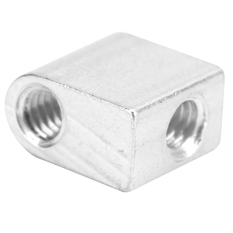 Precision Robotic Corner Gussets 4 Pack 11X8.5X6MM Dead On 90 Degree Internal Brackets For Automation Machines close-up view, showcasing alloy material and threaded holes.