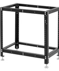 Black frame for Beefy Drill Press Table And Miter Saw Stand Kit With Heavy Gauge Build Customizable Top Predrilled Holes Easy Assembly Workbench Base