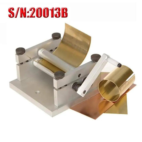 Top Shelf Manual Slip Roll Metal Bender For Crafting Soft Sheets And Tubes Compact DIY Plate Roller Sweet For Bending Brass Copper With Smooth Turns And Hassle Free Setup