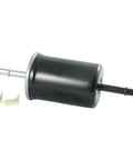 Premium Fuel Filter XF65277 Fits Ford F-150 5.4L 1999-2007 and other models, black cylindrical filter with nozzles and clips.