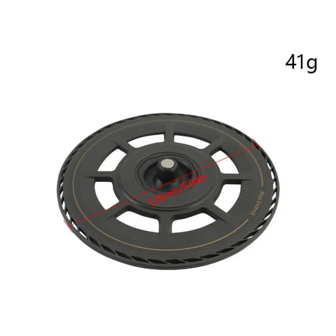 Heavy Duty Robot Vacuum Mop Pad Mount Bracket With Hook And Loop Grip That Swaps Right In For Dreame X50 X50 Pro X40 And S40 Robots With No Sweat Install, black plastic wheel, 128mm diameter, 41g.
