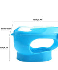 Heavy Duty Pigeon Injection Holder With Thickened Carrier For Feeding Fixed Mount Bird Supply, blue plastic hollow design