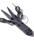 Straight Swap Led Rear Bumper Brake Lights With Sequential Drl Turn Signal Lamps For 2020 To 2023 Tesla Model Y Red Housing showing wiring and installation points.