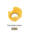 Two Feet Emergency Stop Guard Protective Cover For Push Button Switch 42mm Yellow Two Pack Snap On Easy Install