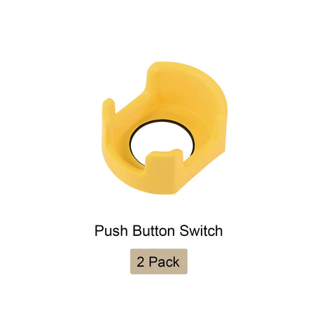 Two Feet Emergency Stop Guard Protective Cover For Push Button Switch 42mm Yellow Two Pack Snap On Easy Install
