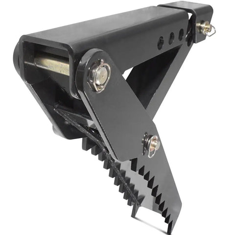36 Inch Weld On Backhoe Thumb Clamp With Five Eighths Inch Steel Plate, Heavy Duty Adjustable Assembly with Easy Weld Baseplate