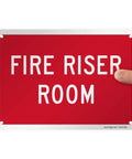 Fire Riser Room Aluminum Sign 7x10 Durable 40 Mil No Rust Heavy Duty Indoor Outdoor With Four Corner Mount Holes Easy Install And Built To Last Reliability