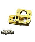 Upgrade Your 3D Printer Game With Round Square Oldham Couplings For T8 Lead Screws In 16mm Size Ensuring Smooth Z Axis Movement And Reliable Performance For Long Lasting Wear Resistant Builds That Rock. 16mm brass Oldham coupling with screws for T8 3D printer Z axis