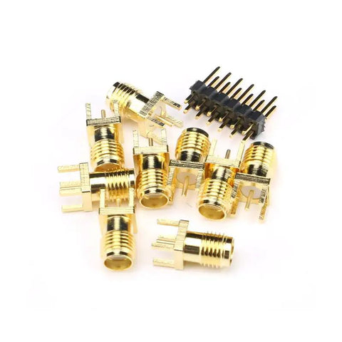 Gold connectors and pin headers for 8 Channel SAR ADC Data Acquisition Module With 16 Bit Resolution And 500 Ksps High Speed module