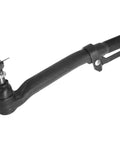 Outer Tie Rod Set For Driver And Passenger Sides, 3 Piece, Heavy Duty Front Steering Kit For Ford F 250 And F 350 Super Duty 4WD, 2005 Through 2022, Excludes Wide Track Axle. Black steel outer tie rod end