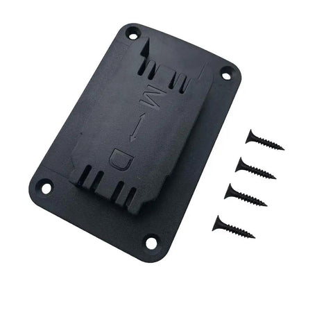 10 Pack Drill Tool Mounting Holders For Dewalt 20V And Milwaukee M18 Tools Built To Last Heavy Duty Plastic Adjustable Mounts Black with screws