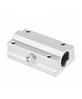 Premium Grade Rock Solid SCS Linear Ball Bearing Block for 8Mm and 12Mm Shafts, silver metal design with smooth glide feature.