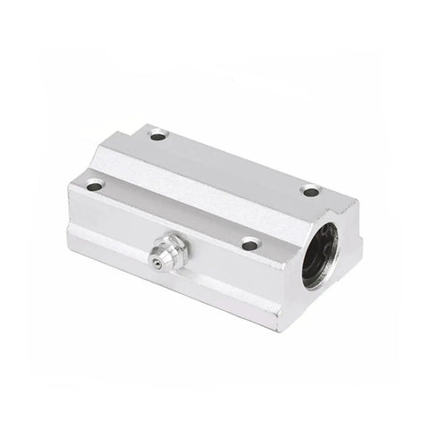 Premium Grade Rock Solid SCS Linear Ball Bearing Block for 8Mm and 12Mm Shafts, silver metal design with smooth glide feature.