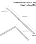 Hardwearing Stainless Steel Lid Support Hinges 2 Pack Soft Close Rotatable Folding Lid Stay dimensions diagram