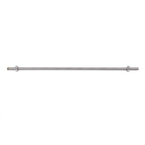Four Piece 320mm M8 Stainless Steel Threaded Rod Set With Shoulder Nuts Silver Tone For Hardware Molds And Construction