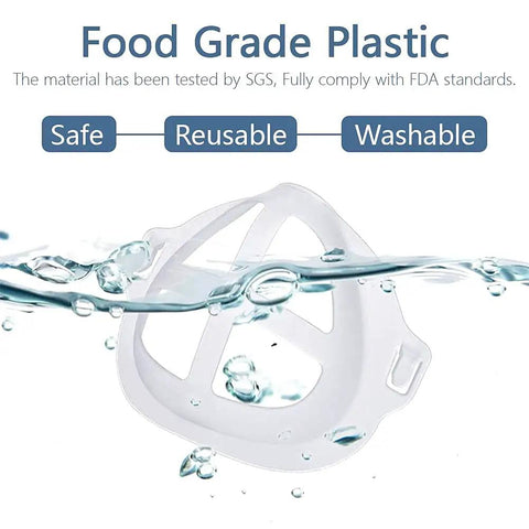 Game Changing 3D Mask Bracket Inner Support Frame Made From Food Grade Plastic Washable and Reusable Keeps Breathing Easy Reduces Fog