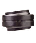 INA GE100-DO-2RS plain spherical bearing, side view, black metal housing