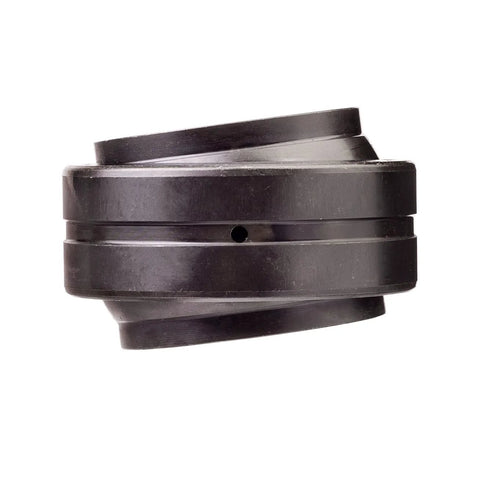 INA GE100-DO-2RS plain spherical bearing, side view, black metal housing