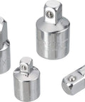 Socket Adapter Set 4 Piece With Corrosion Resistant Chrome Finish Quick Size Markings For Easy Size ID No Hassle Heavy Duty Build