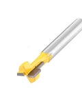 Premium Two Pack Yellow T Slot Cutter Router Bits designed for 3 8 Inch and Half Inch cutting edges with rock solid one quarter inch shank.