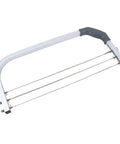 Adjustable Cake Leveler And Wire Slicer For Even Layer Cakes Pro Grade Stainless Steel Cutter with easy grip ergonomic handle.