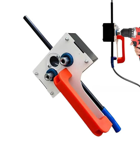 Heavy Duty Handheld Cable Puller All Metal Wire Tugger Tool For Electricians with a smooth rotating feed mechanism.