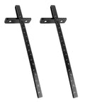 Heavy Duty Metal Rip Fence Guides For Circular Saws Fits Like A Dream For Dead Nailed Straight Cuts Premium Steel Rail Jig 2 Pack, black steel brackets.