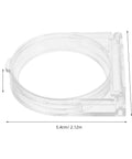 Power Button Cover With Self Adhesive Backing And Clear Flip Lid Switch Protector Transparent Shield 5.4cm x 4.9cm dimensions visible