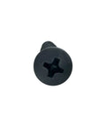 Close-up view of a Premium Heavy Duty Phillips Pan Head Wood Screw 10 X 1 Inch Black Phosphate for woodworking projects.