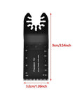 32mm HSS Oscillating Saw Blade Pack For Wood Plastic Soft Metal With Built In Depth Markers, Universal Fit 20 Pack