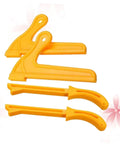 Four Piece Pro Grade Woodworking Push Stick Set For Table Saws Router Tables And Band Saws Yellow Adjustable Push Blocks