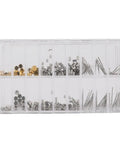 Metal Watch Crown Tube Stem Set 10 Pcs For ETA 2824 2836 Movements in organized storage case
