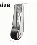 Heavy Duty Vertical Track Roller Wheels 8 Piece Set Anti Sag Sliding Door Bottom Guides With Zero Fuss Installation Built Tough Hardware For Barn Doors Cabinets And Drawers Smooth Operator showing 25mm rubber roller and metal mount.