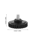 Heavy Duty M8 Screw On Rubber Furniture Levelers Four Pack with solid grip, 4.3cm diameter for stable table and chair support.