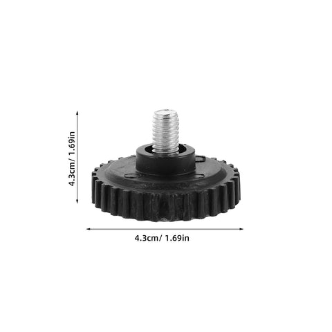 Heavy Duty M8 Screw On Rubber Furniture Levelers Four Pack with solid grip, 4.3cm diameter for stable table and chair support.