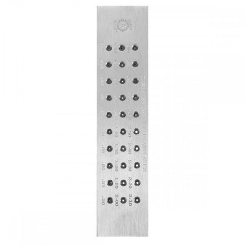 Pro Grade Tungsten Carbide Steel Wire Draw Plate With 30 Square Holes From 3.00mm To 0.50mm For Drawing Jewelry Wire And Metal Wire