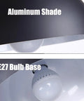 Glossy Dome Semicircle Hanging Lamp, Colorful Ceiling Pendant Light Fixture, Aluminum shade and E27 bulb base detail.