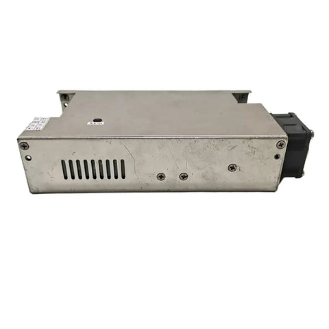 Beefy 480W Power Supply With 24V Output AQFV480F-24SXN Industrial Grade Unit Heavy Duty Metal Casing One Color Finish Ideal For Automation CNC LED Projects And Industrial Electronics. side view of 24V 480W metal power supply with vented casing