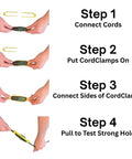 Step-by-step guide using Three Pack Universal Cord Clamp Extension Cord Safety Connector Cover And Outdoor Cord Holder For A No Fuss Pro Grade Safe Tool Plug To Cord Connection Fits Most Cord Sizes Indoor And Outdoor Use.
