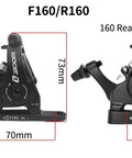 Rock Solid Mechanical Disc Brakes For Road And Cyclocross Bikes Flat Mount Caliper with F160 and R160 dimensions.