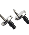 Close-up of Toilet Seat Hinges 6 Pack Top Fix Soft Release Quick Fit Replacement No Fuss For Most Toilets Universal Compatibility