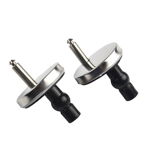 Close-up of Toilet Seat Hinges 6 Pack Top Fix Soft Release Quick Fit Replacement No Fuss For Most Toilets Universal Compatibility