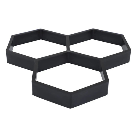 Hexagon Concrete Molds For DIY Garden Walkways Reusable Paver Molds For Concrete Stepping Stone Pavement Kits Easy Pour Molds For Lawn Patio And Yard 35x35cm Mode 4