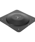 Heavy Duty Table Leg Connectors And Furniture Mounting Plates For Quick DIY Repairs, black steel mounting plate, square, 3 inches.