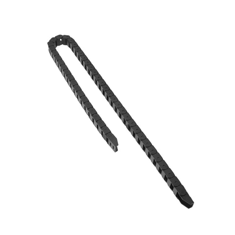 1M Black Nylon Cable Drag Chain With 10x15mm Inner Size Wire Carrier Chain Built Tough Reinforced PA66