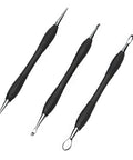 Leathercraft Modeling Tools Set Three Piece With S M L Sizes In Red PVC Pouch Six Tips For Precise Lines Carving Figures And Smoothing Edges