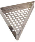 Triangular Wall Mount Workbench Built Tough In Silver Steel, 12 x 12 x 17 Inches, Heavy Duty Bench With 100 Lb Capacity