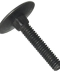 Elevator bolt, side view, 1/4 in diameter x 1-1/2 in length, black finish