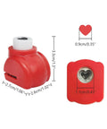 Red heart hole punch from 10 Piece Hole Punch Craft Set With Colorful Scrapbooking Shapes Including Snowflakes Hearts Crowns Four Leaf Clover Stars Candy Rabbits Tulips Durable Stainless Steel Cutting Dies Safe Plastic Shell Flat Base For Easy, Fun DIY Craft Projects