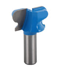 Heavy Duty 1/2 Inch Shank Drawer Pull Router Bit With Tungsten Steel And PTFE Coating For Smooth Wood Carving, Finger Grooving, And Precision Craftsman Woodworking Projects Without The Brand Name Tag, showing the sharp tungsten blade and steel shank.